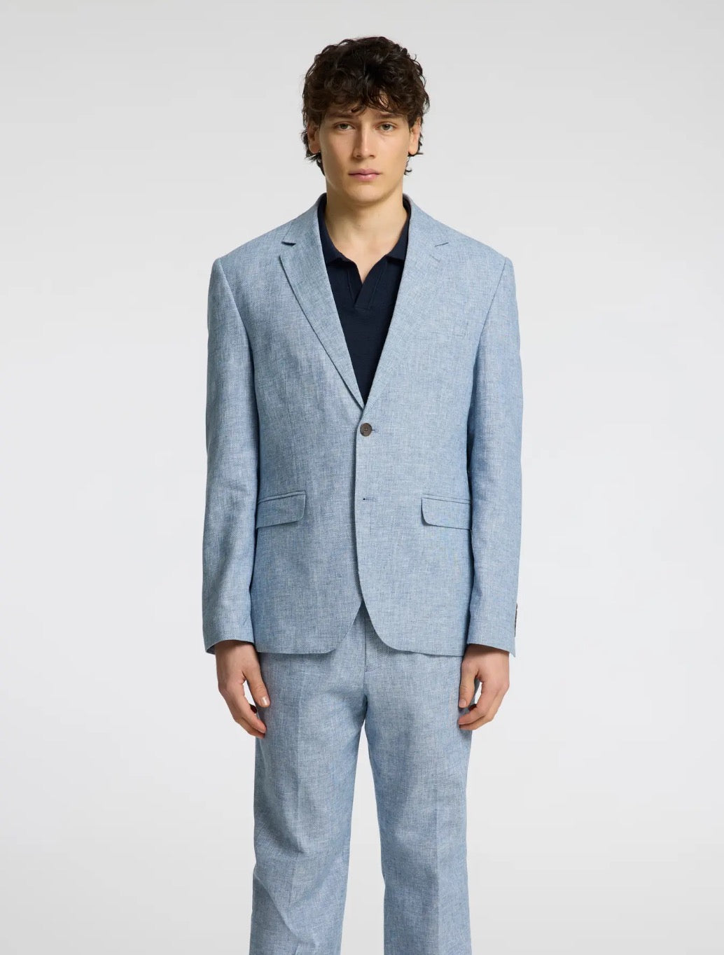 Selected Homme - Malik Single Breasted Regular-Fit Blazer - Light Blue