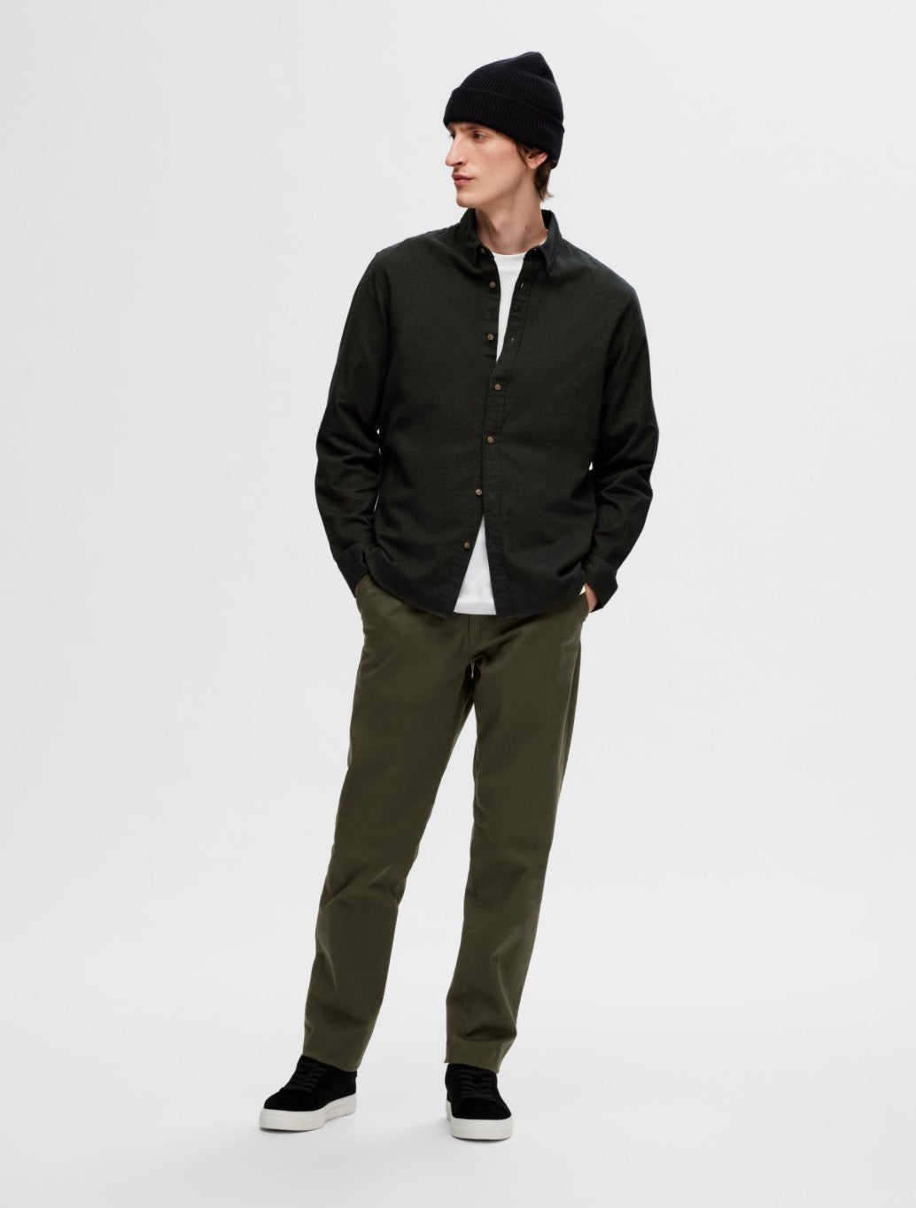 Selected - Miles Slim Fit Chino - Dark Green