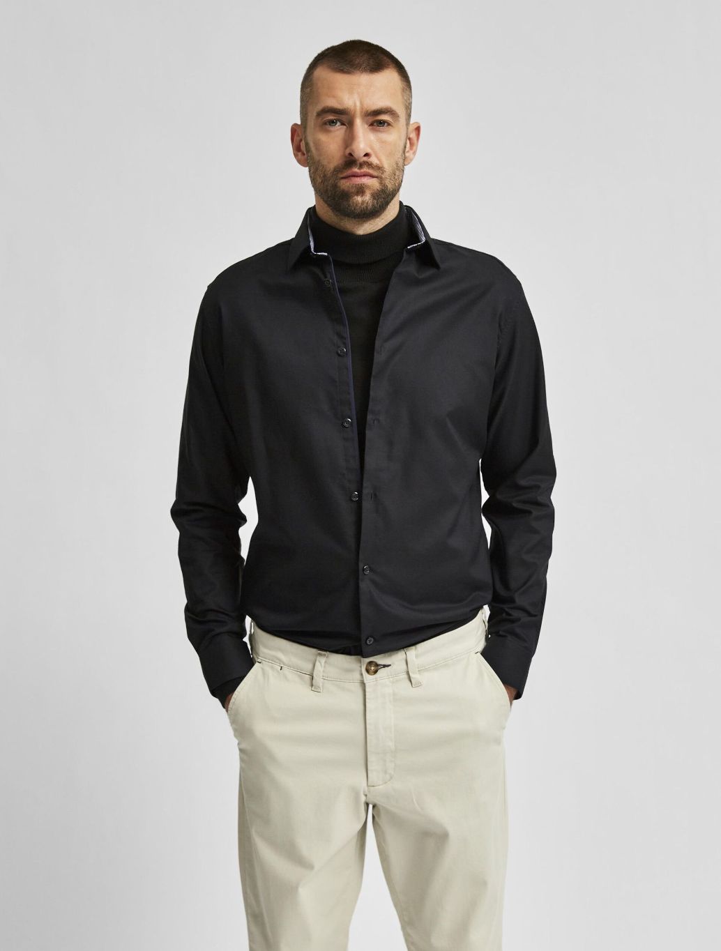 Selected - New Mark Shirt - Black