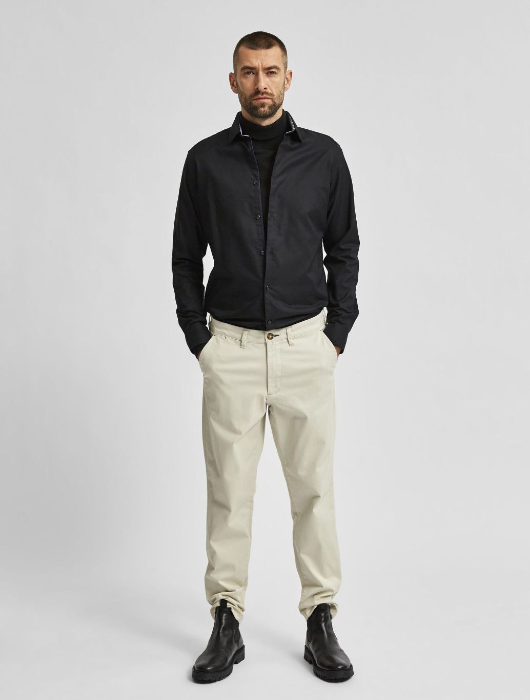 Selected - New Mark Shirt - Black