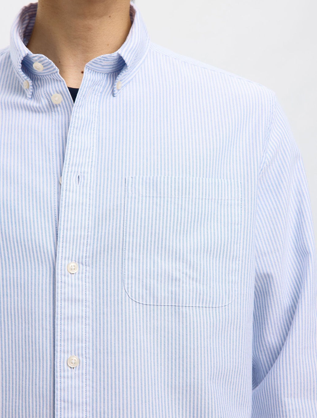 Selected - Rick Oxford Shirt - Blue Stripe