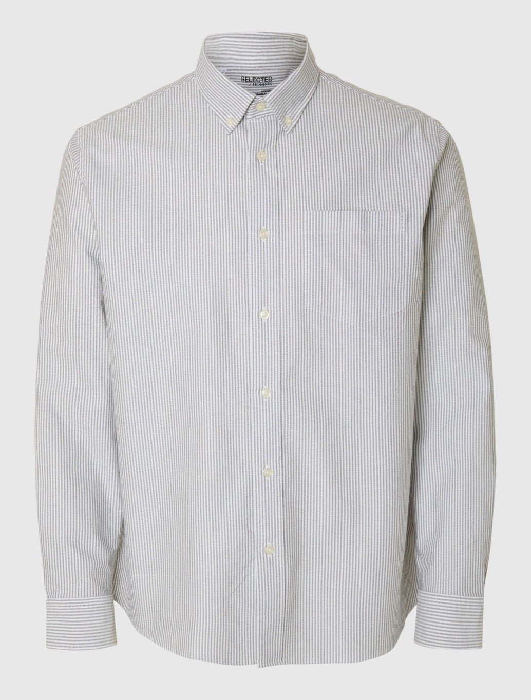 Selected Homme - Rick Oxford Shirt - Khaki Striped
