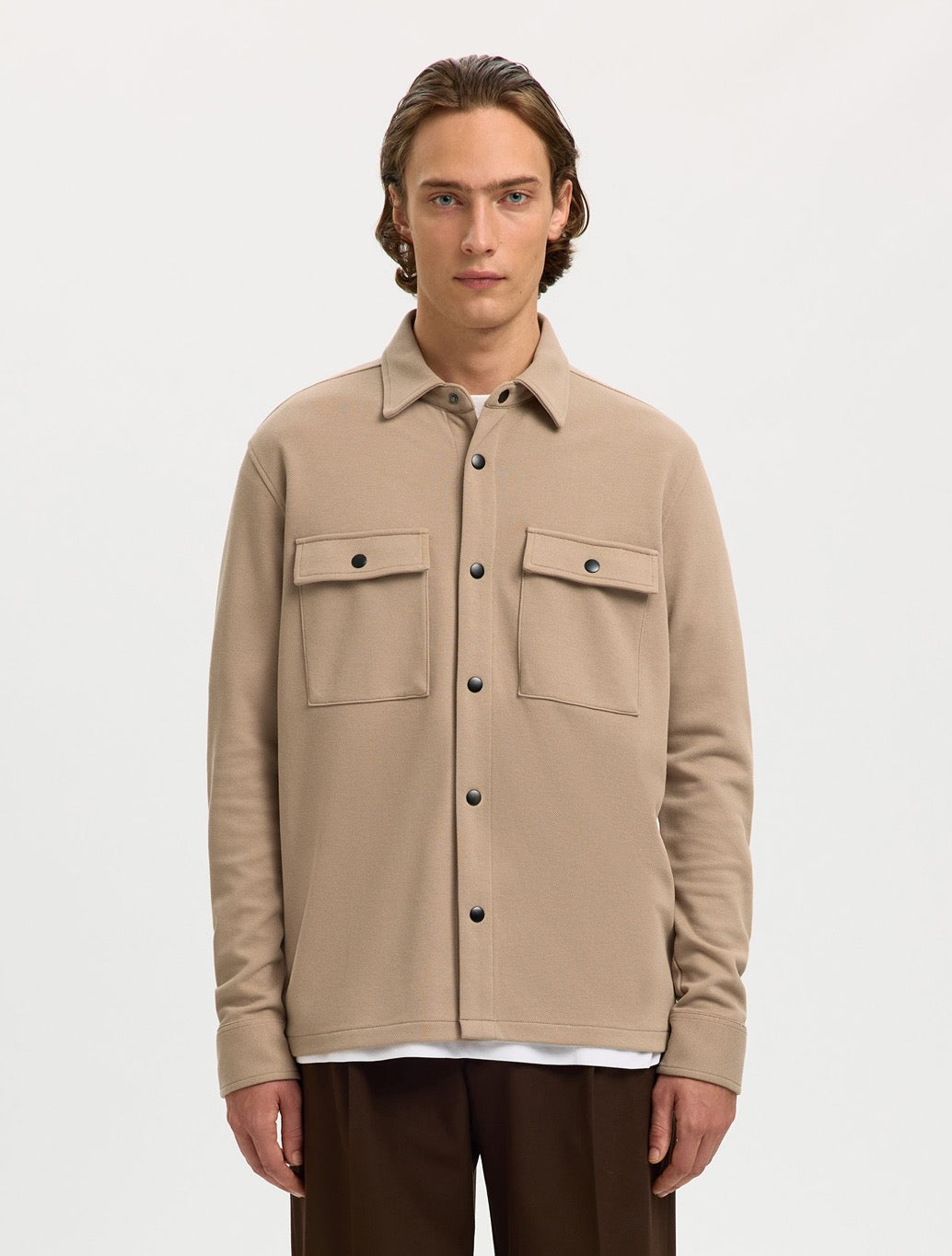 Selected - Jackie Classic Overshirt - Tan