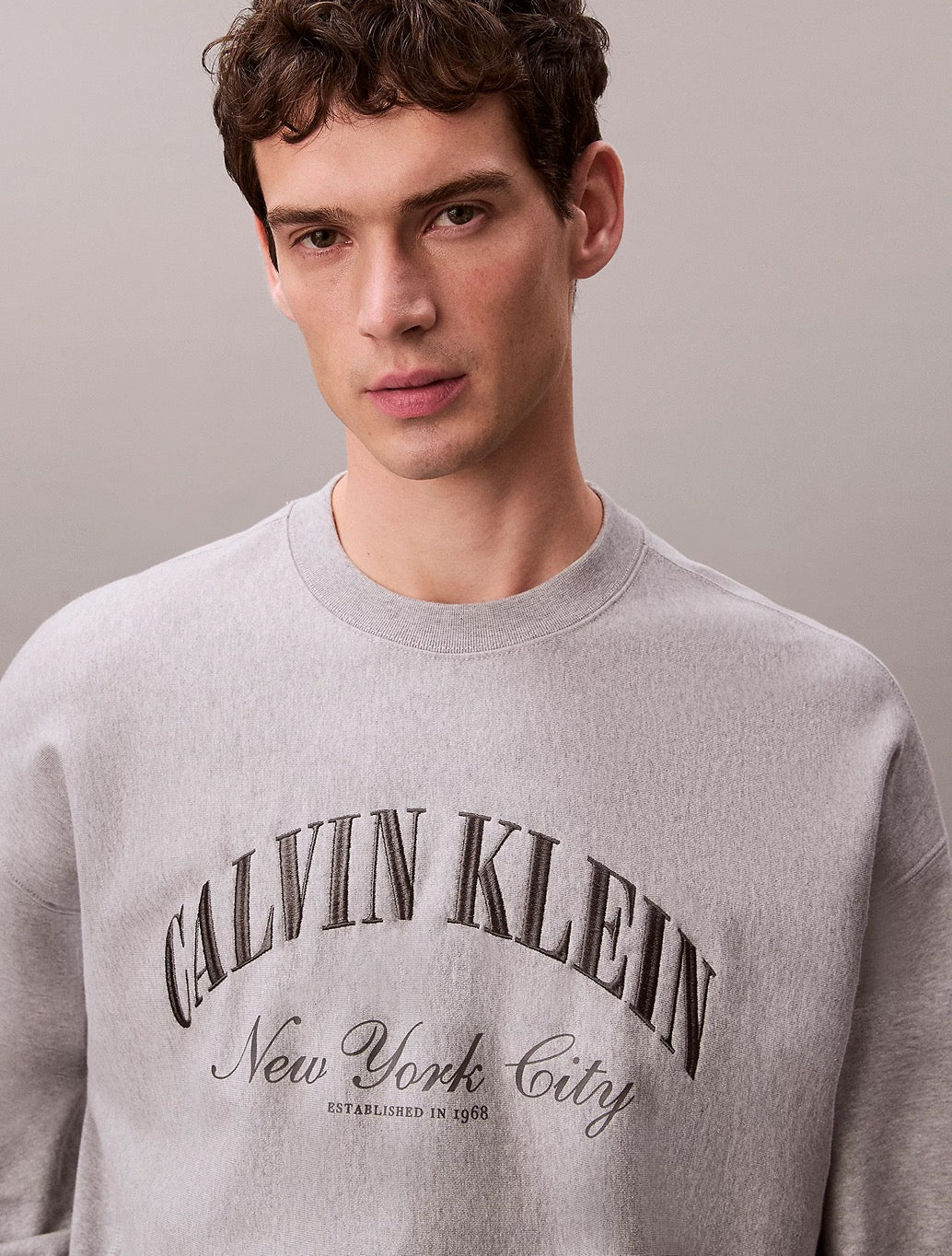 Calvin Klein NYC Logo Sweatshirt - Grey