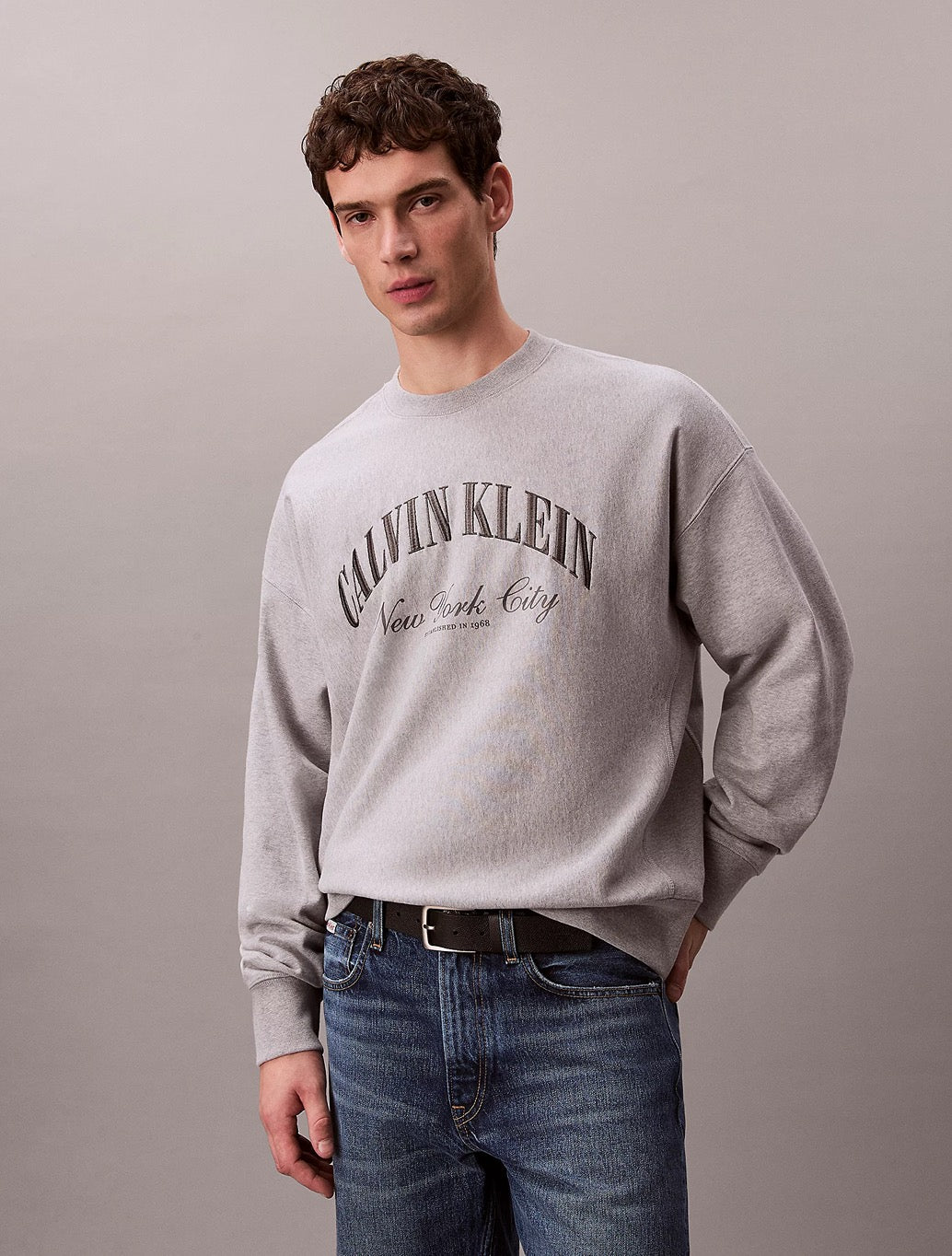 Calvin Klein NYC Logo Sweatshirt - Grey