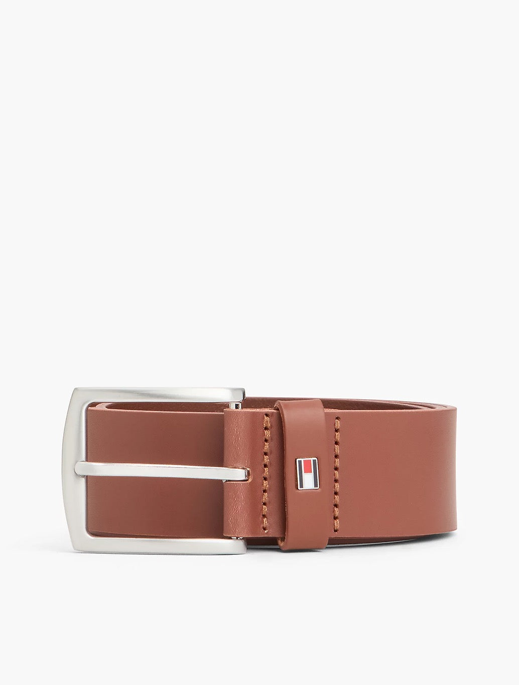 Tommy Hilfiger Denton Leather Belt in Camel