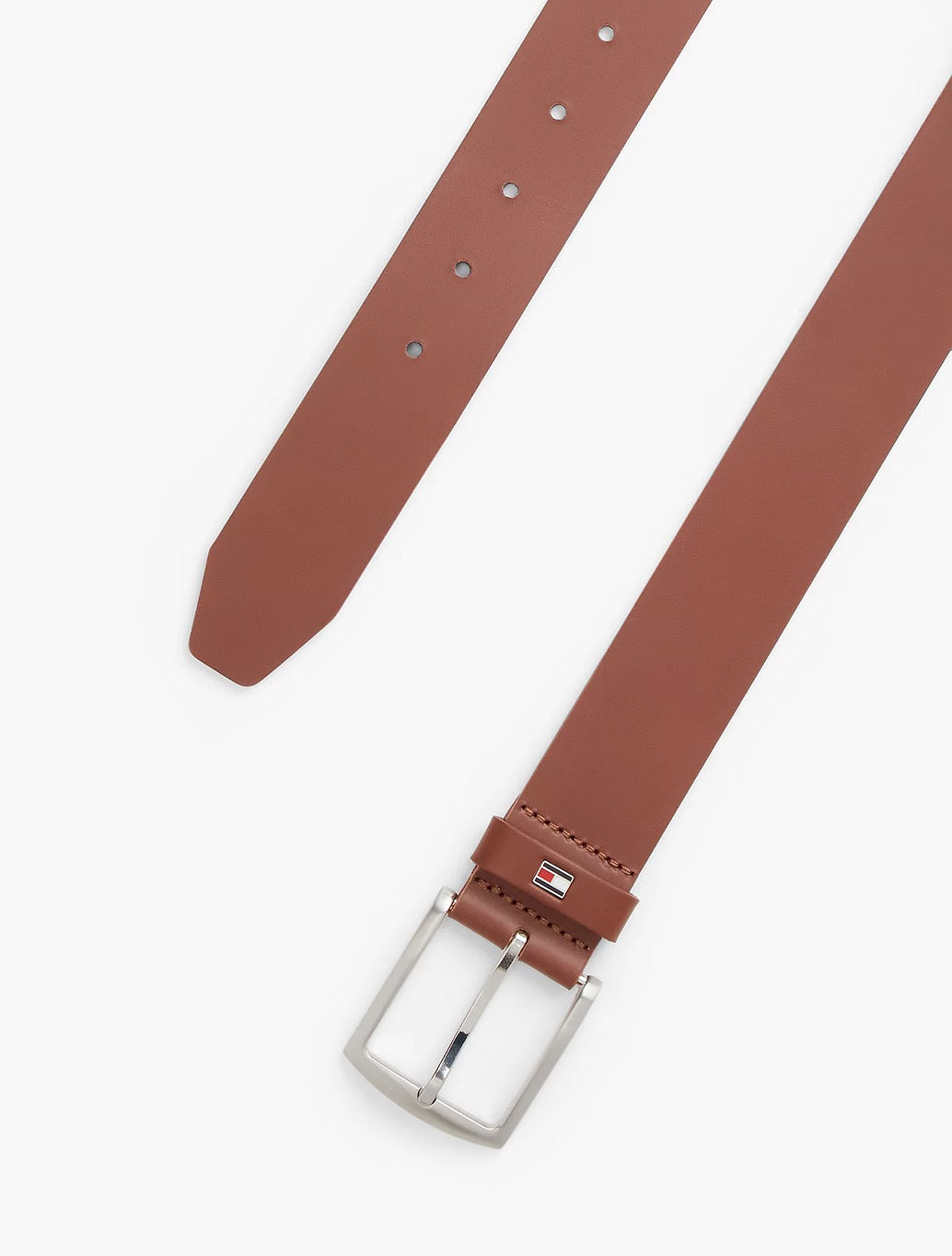 Tommy Hilfiger Denton Leather Belt in Camel