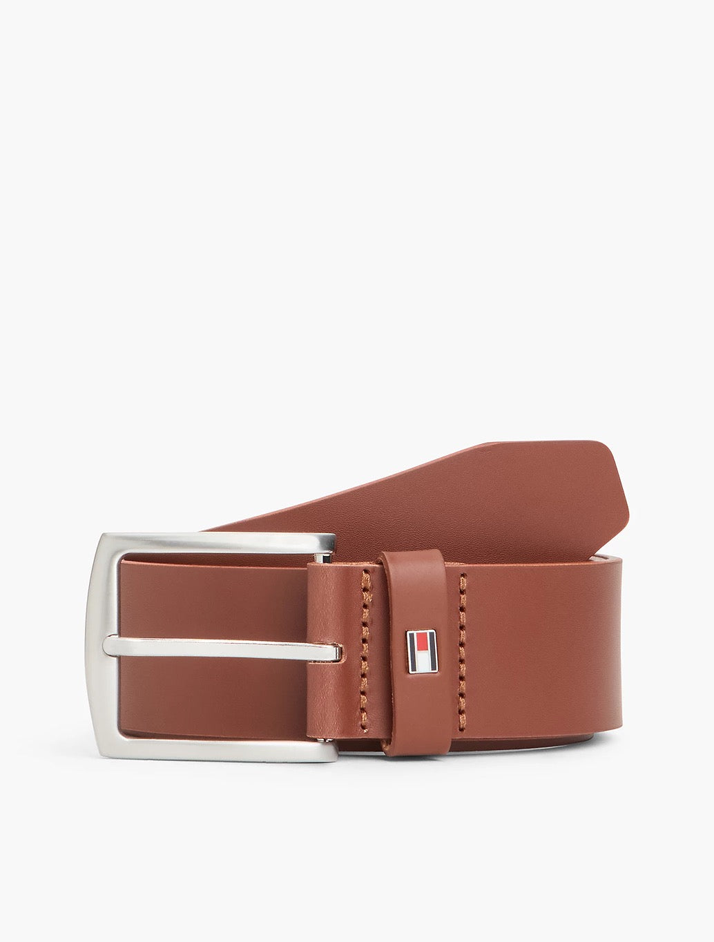 Tommy Hilfiger Denton Leather Belt in Camel