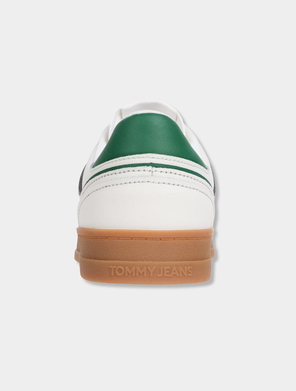 Tommy Hilfiger - The Greenwich Leather Mixed Texture Trainers - Ecru