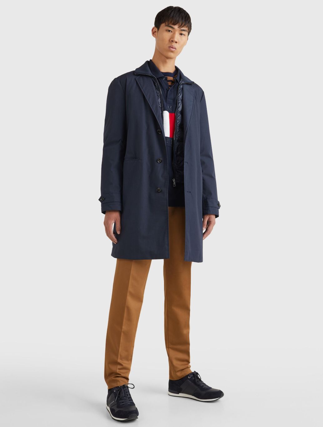 Tommy Hilfiger - Iconic Lace-Up Trainers - Navy