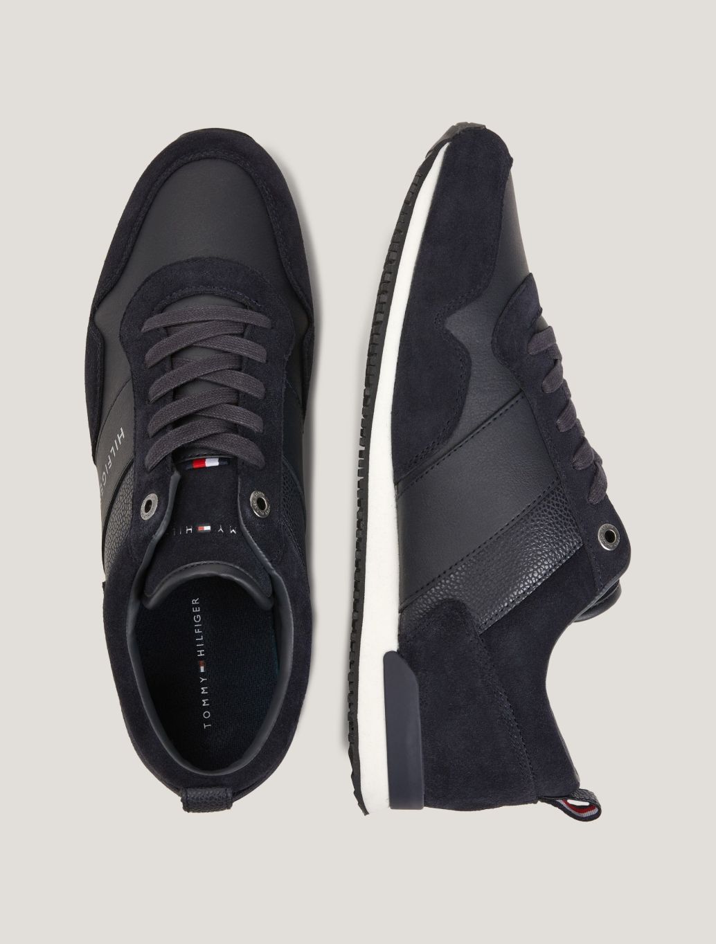 Tommy Hilfiger - Iconic Lace-Up Trainers - Navy