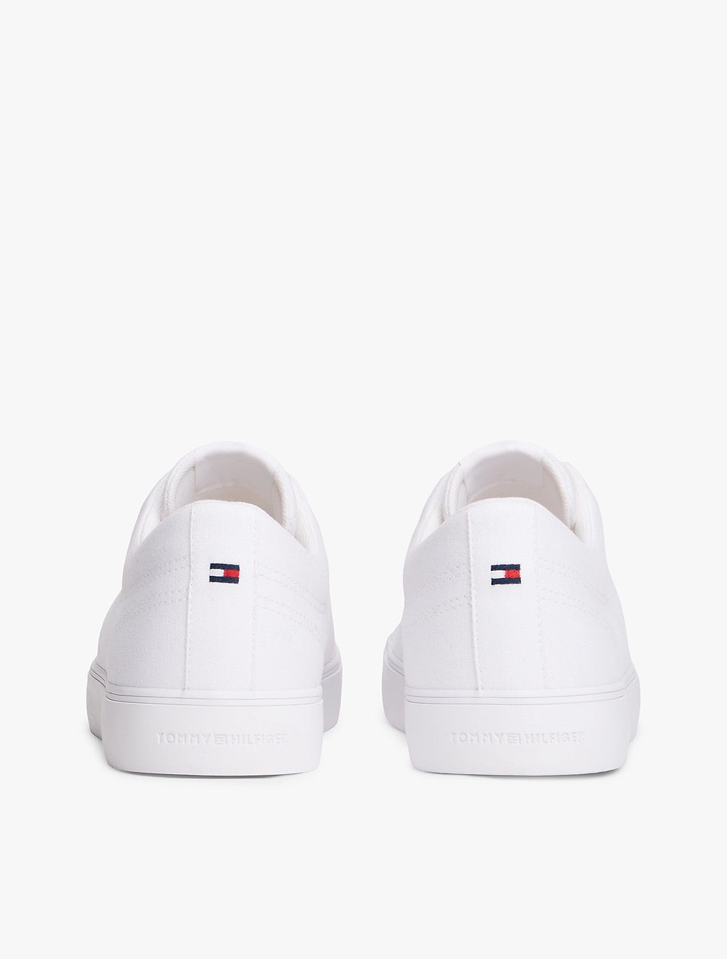 Tommy Hilfiger - Logo Canvas Trainers - White