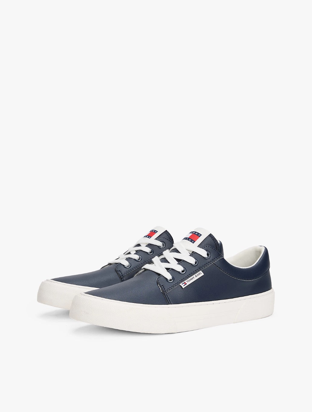 Tommy Hilfiger - Logo Tag Derby Trainers - Navy