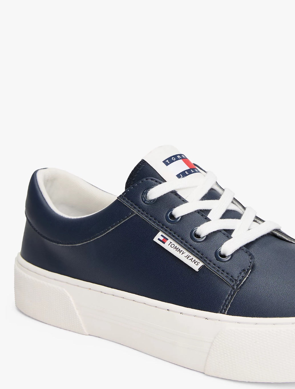 Tommy Hilfiger - Logo Tag Derby Trainers - Navy