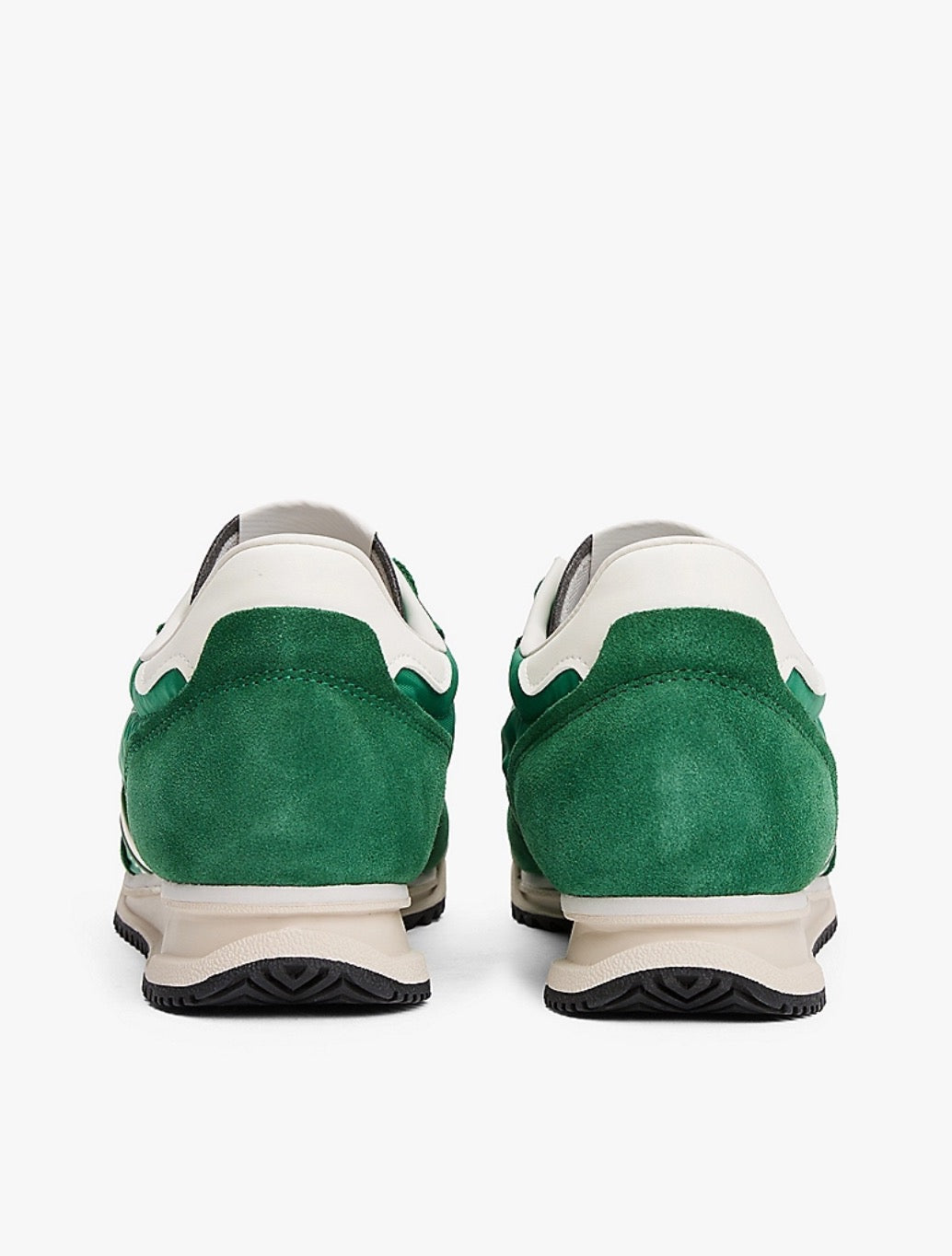 Tommy Hilfiger - Retro Leather Mixed Texture Cleat Trainers - Green