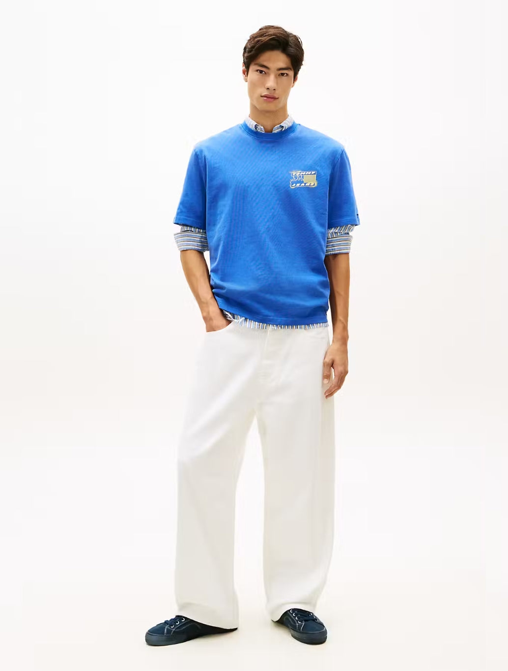 Tommy Jeans 90s Back Bubble Logo T-Shirt - Blue