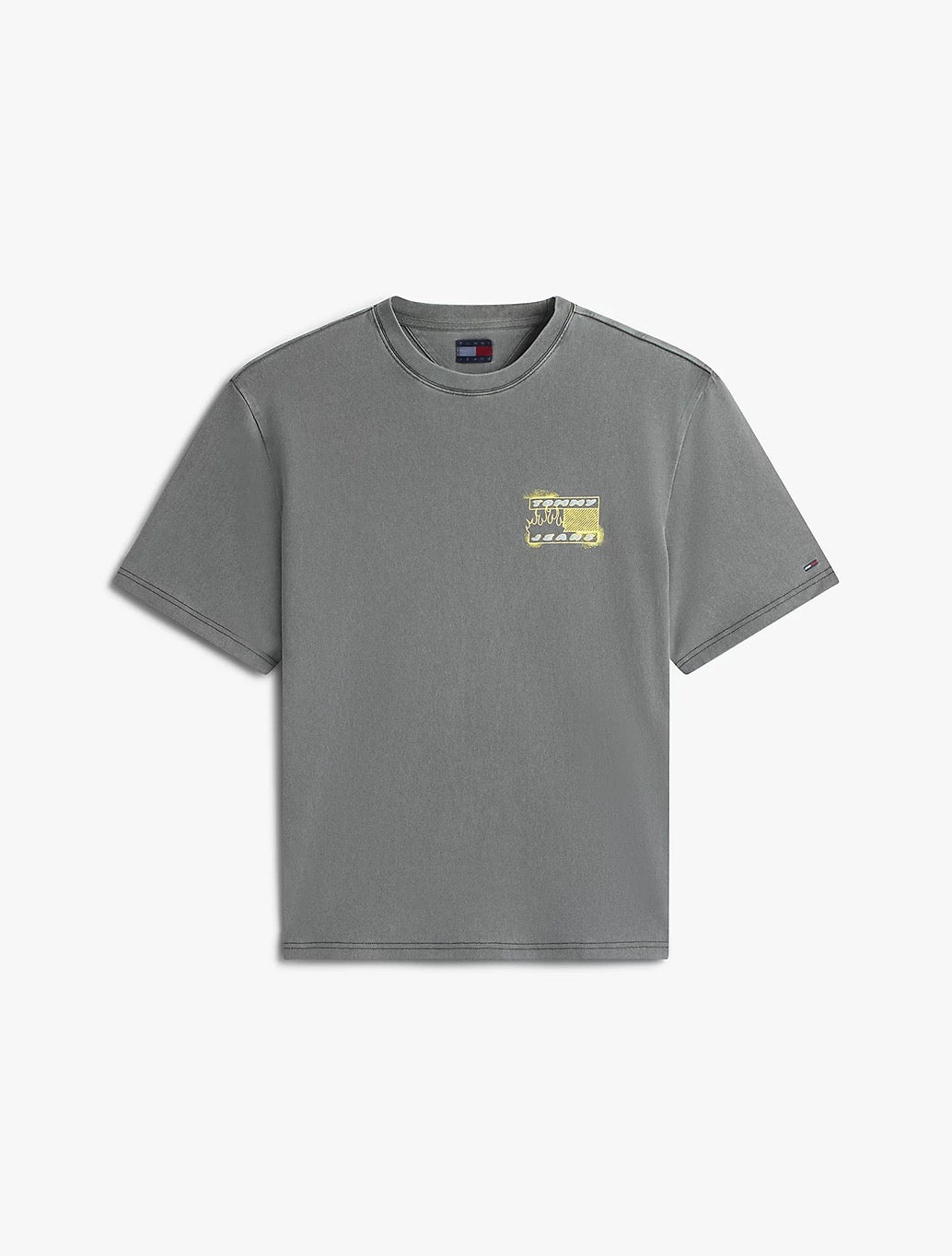 Tommy Jeans 90s Back Bubble Logo T-Shirt - Charcoal