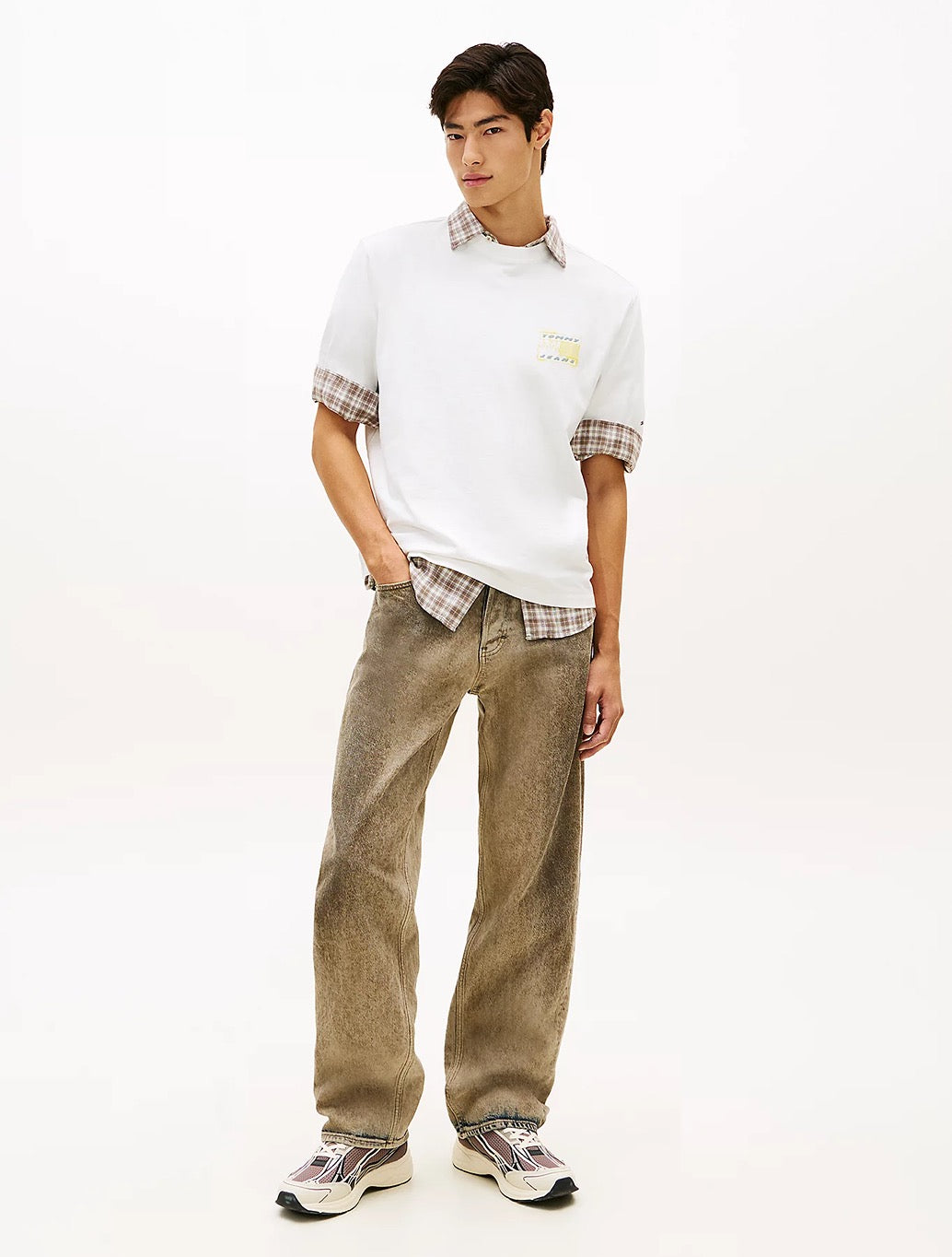 Tommy Jeans 90s Back Bubble Logo T-Shirt - Ecru