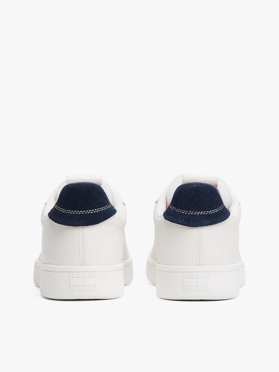 Tommy Jeans - Archive Court Leather Trainers - White