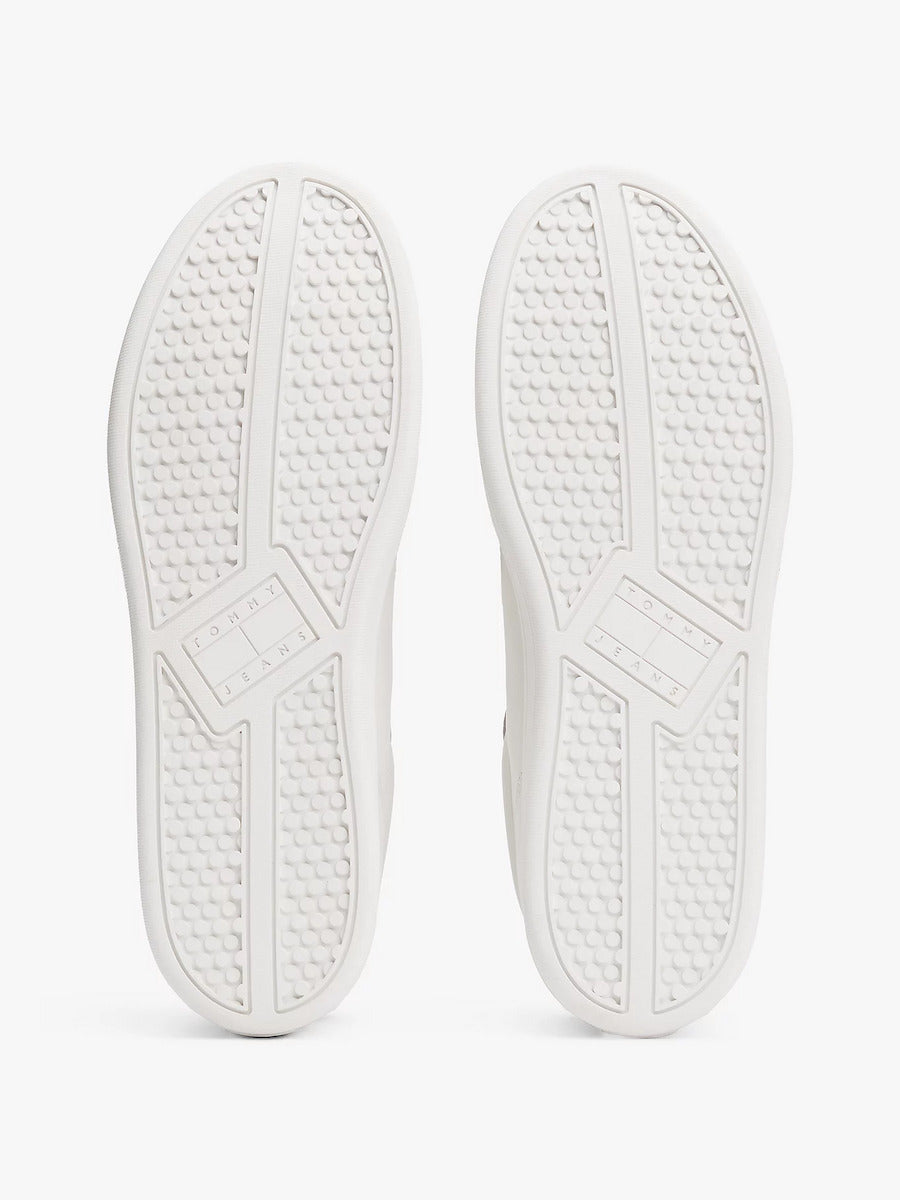 Tommy Jeans - Archive Court Leather Trainers - White