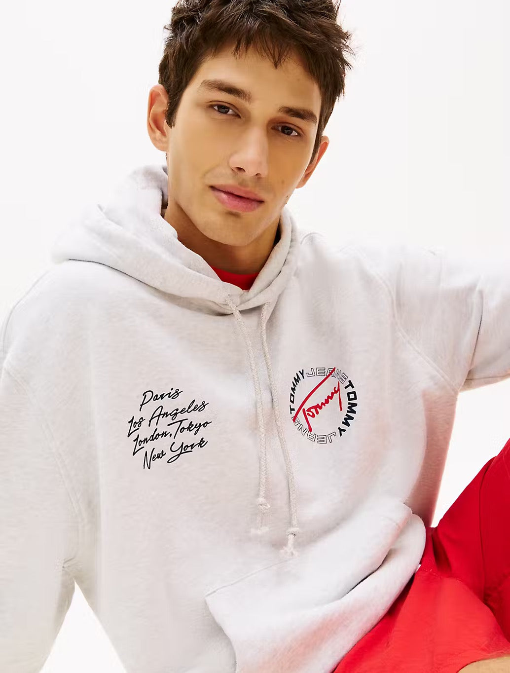 Tommy Jeans - Back Graphic Hoodie - Light Grey