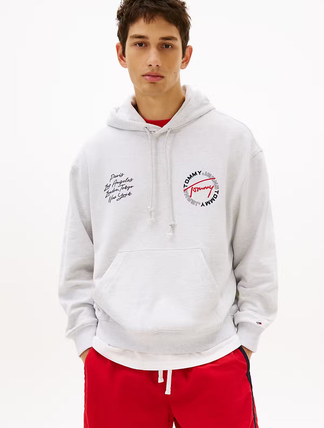 Tommy Jeans - Back Graphic Hoodie - Light Grey