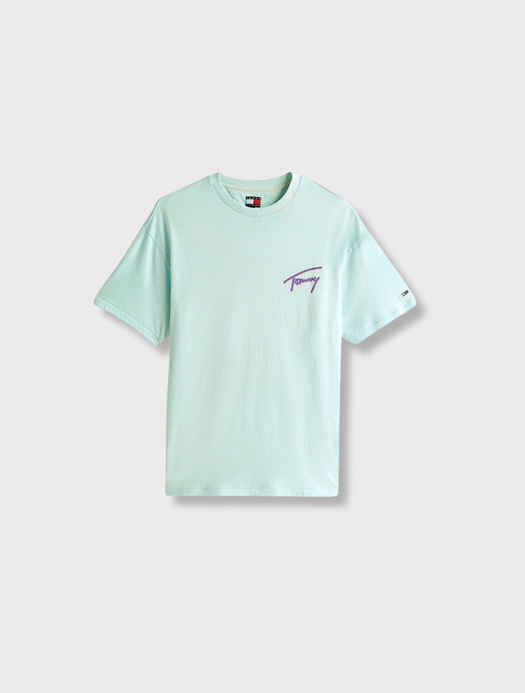 Tommy Jeans - Back Logo Graphic Relaxed T-Shirt - Mint Green