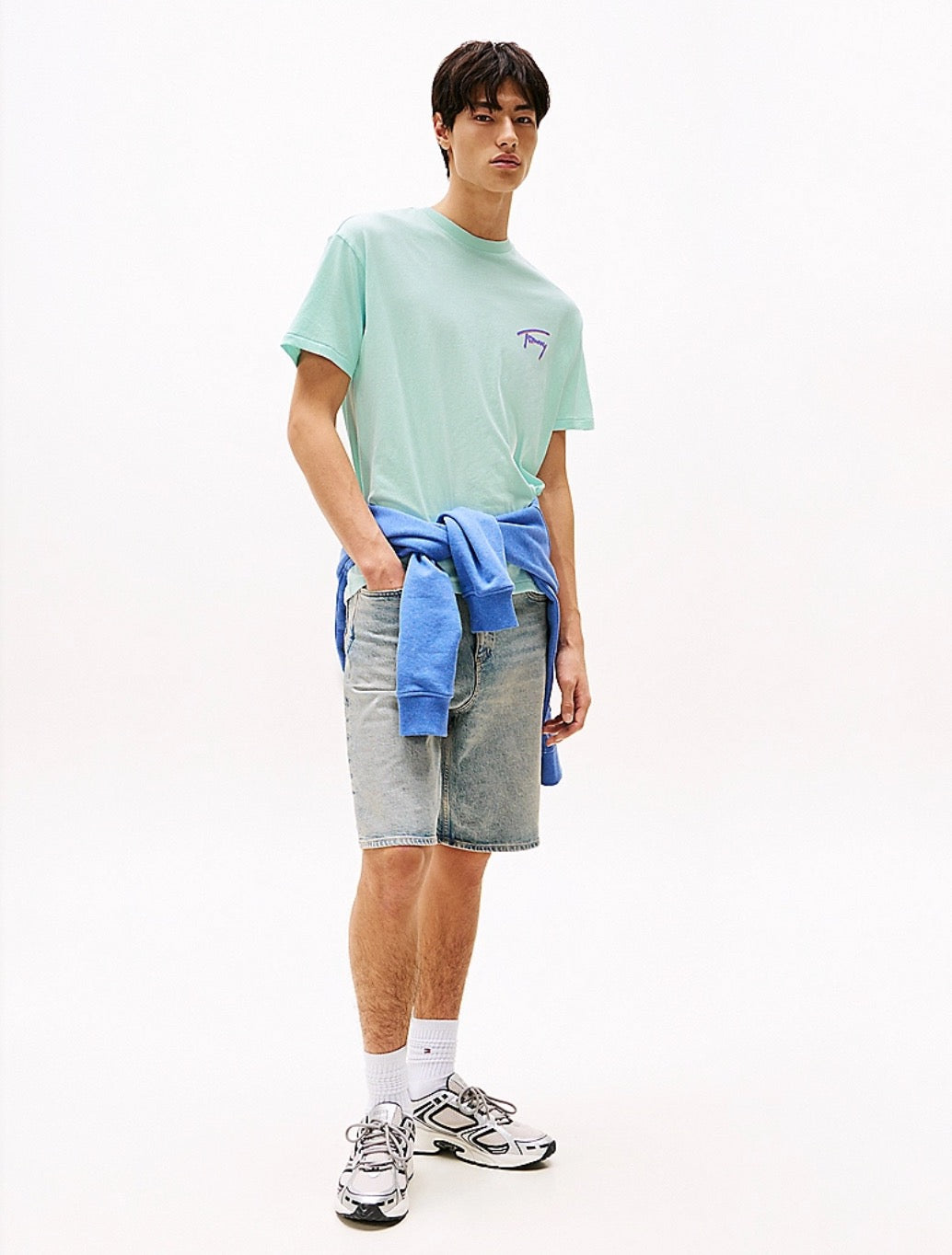 Tommy Jeans - Back Logo Graphic Relaxed T-Shirt - Mint Green