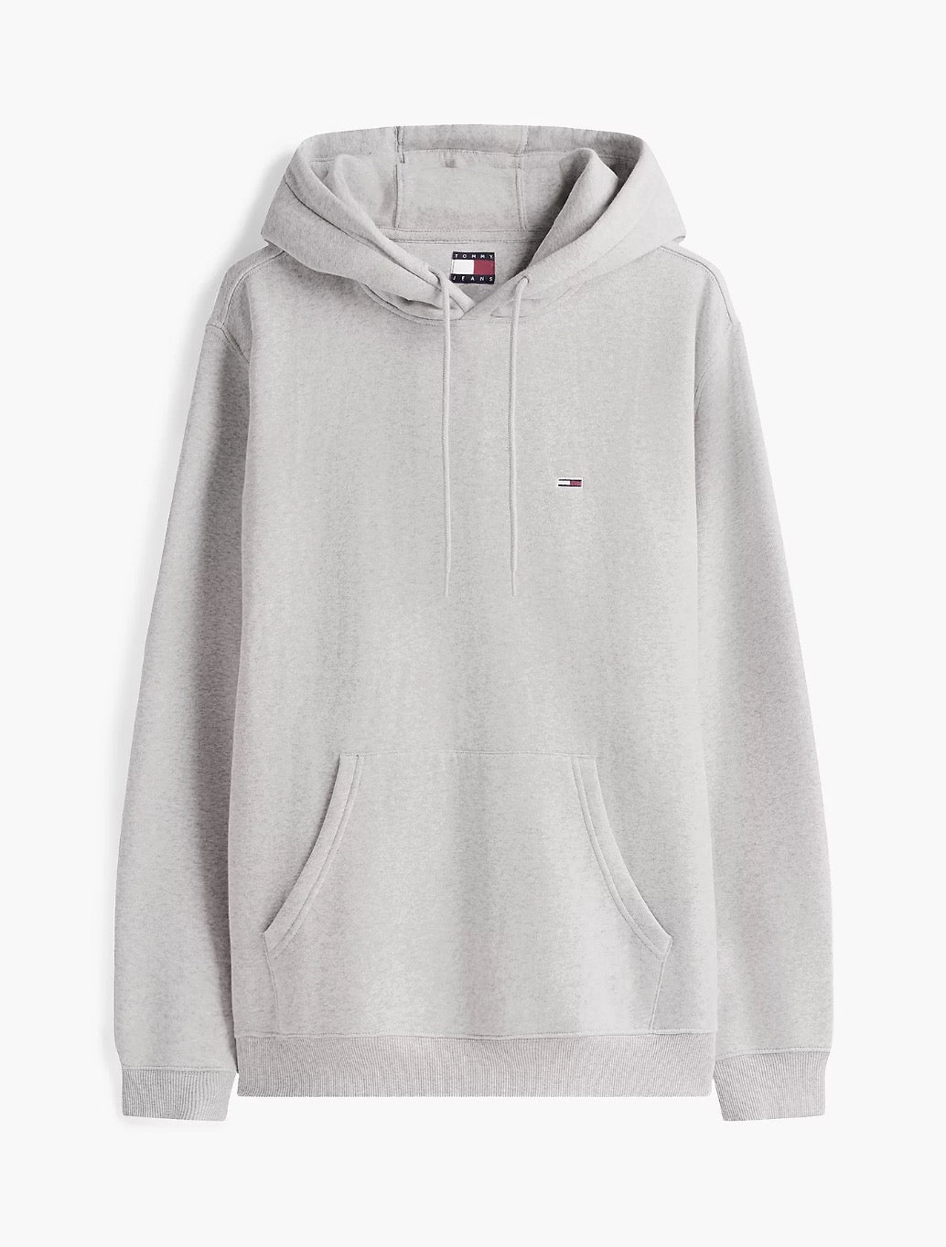Tommy Jeans Brushed Fleece Hoodie in Light Grey