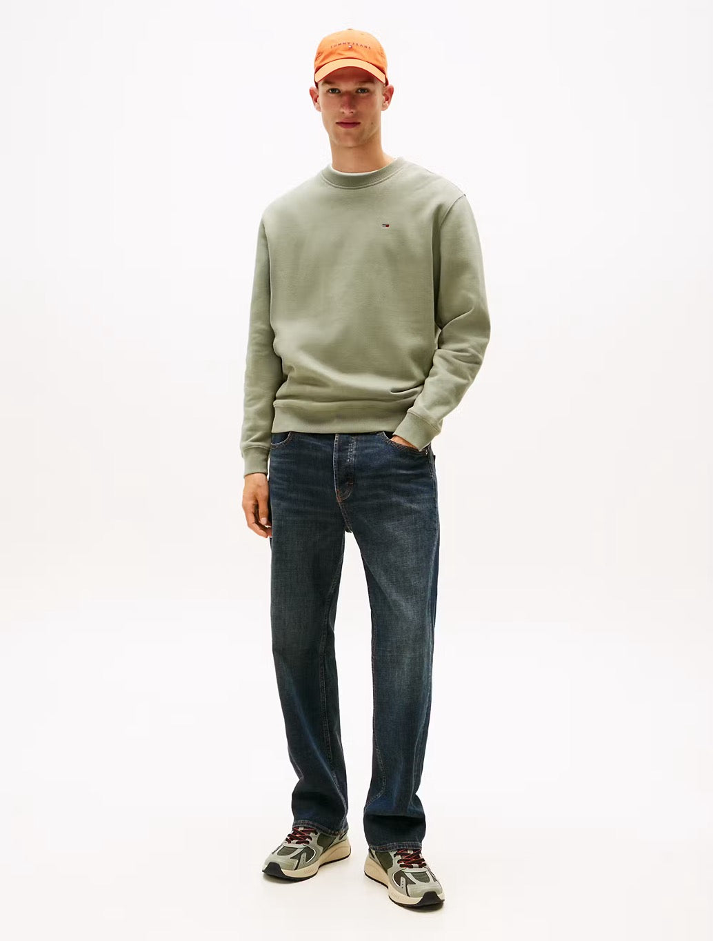 Tommy Jeans - Brushed Fleece Sweatshirt - Light Khaki
