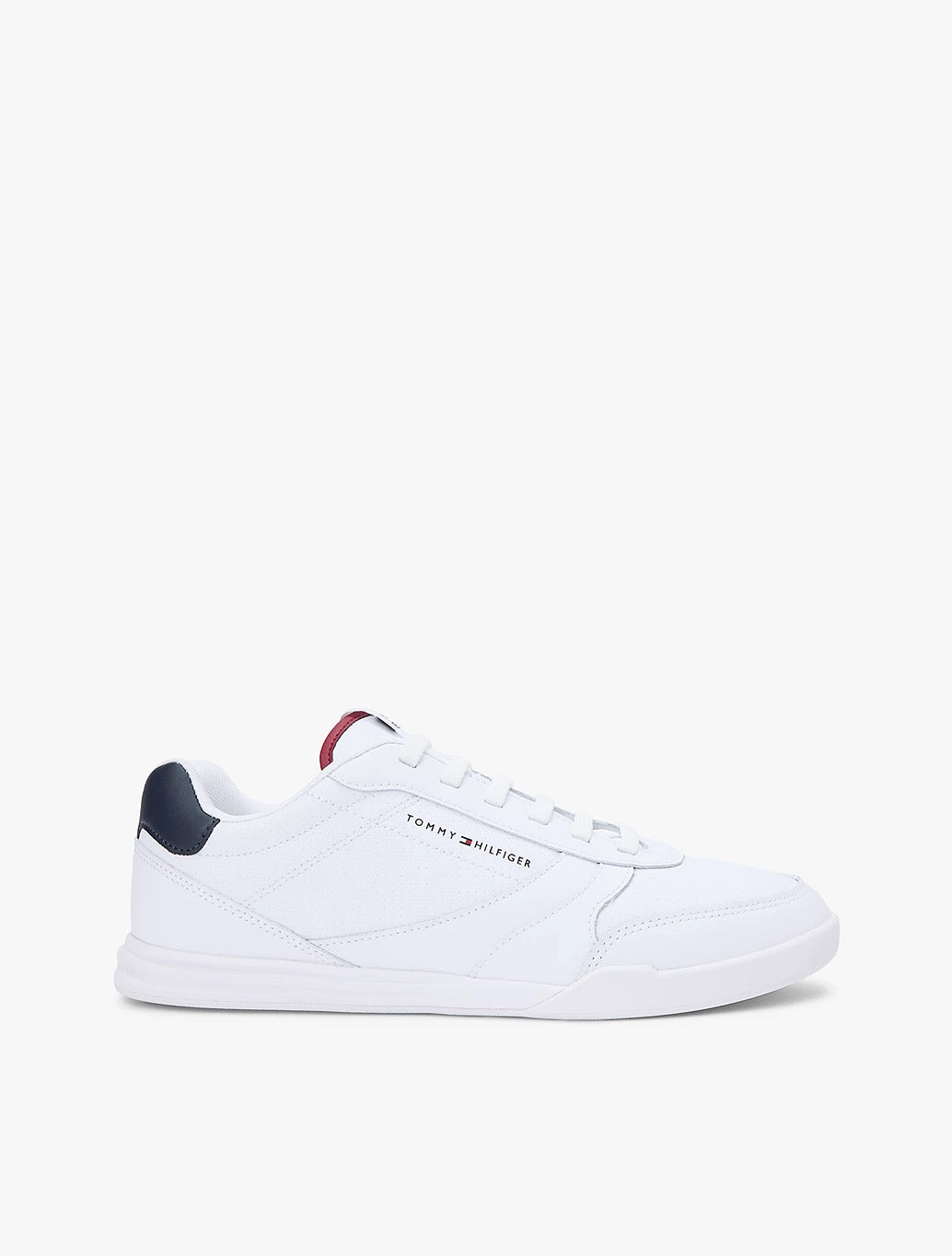 Tommy Jeans - Contrast Heel Trainers With Leather - White