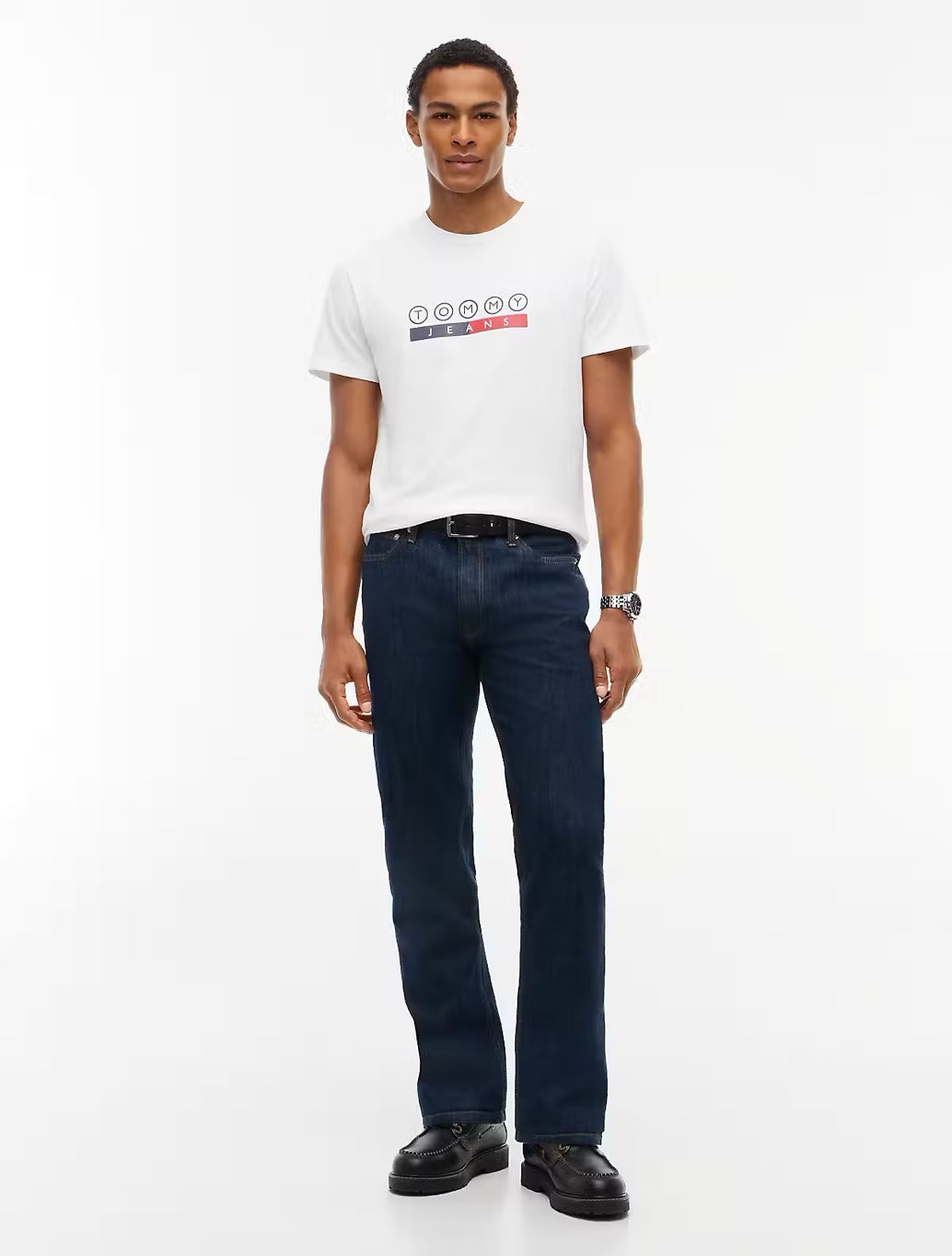 Tommy Jeans DNA Play Slim Fit T-Shirt in Ecru
