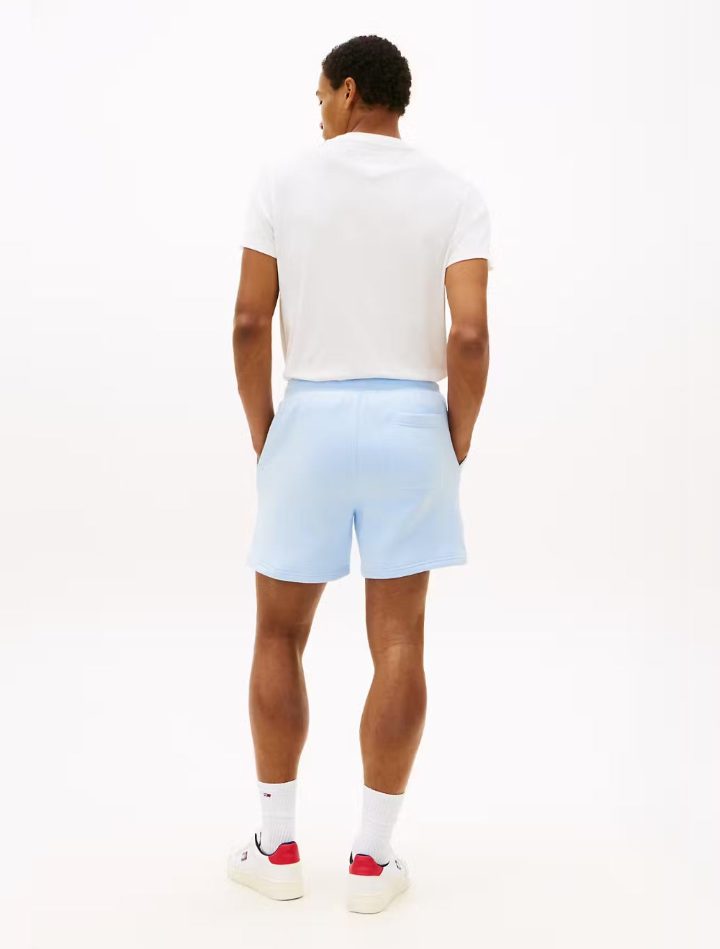 Tommy Jeans Drawstring Shorts in Light Blue