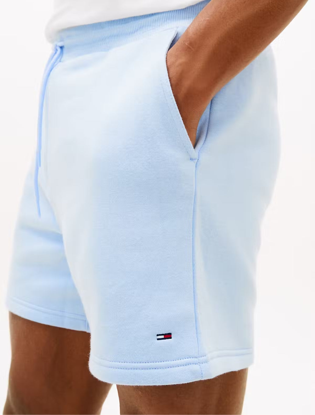 Tommy Jeans Drawstring Shorts in Light Blue
