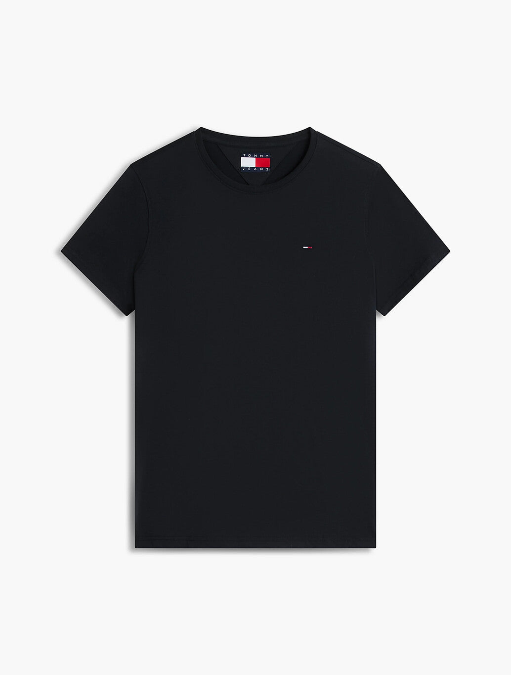 Tommy Jeans Flag Extra Slim T-Shirt in Tommy Black