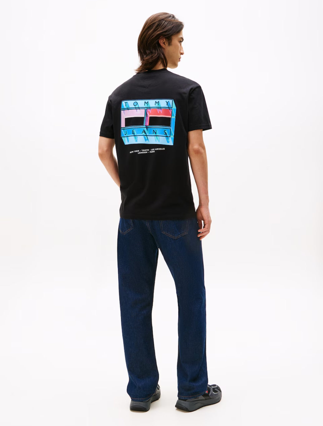 Tommy Jeans - Back Graphic Crew Neck T-Shirt - Black