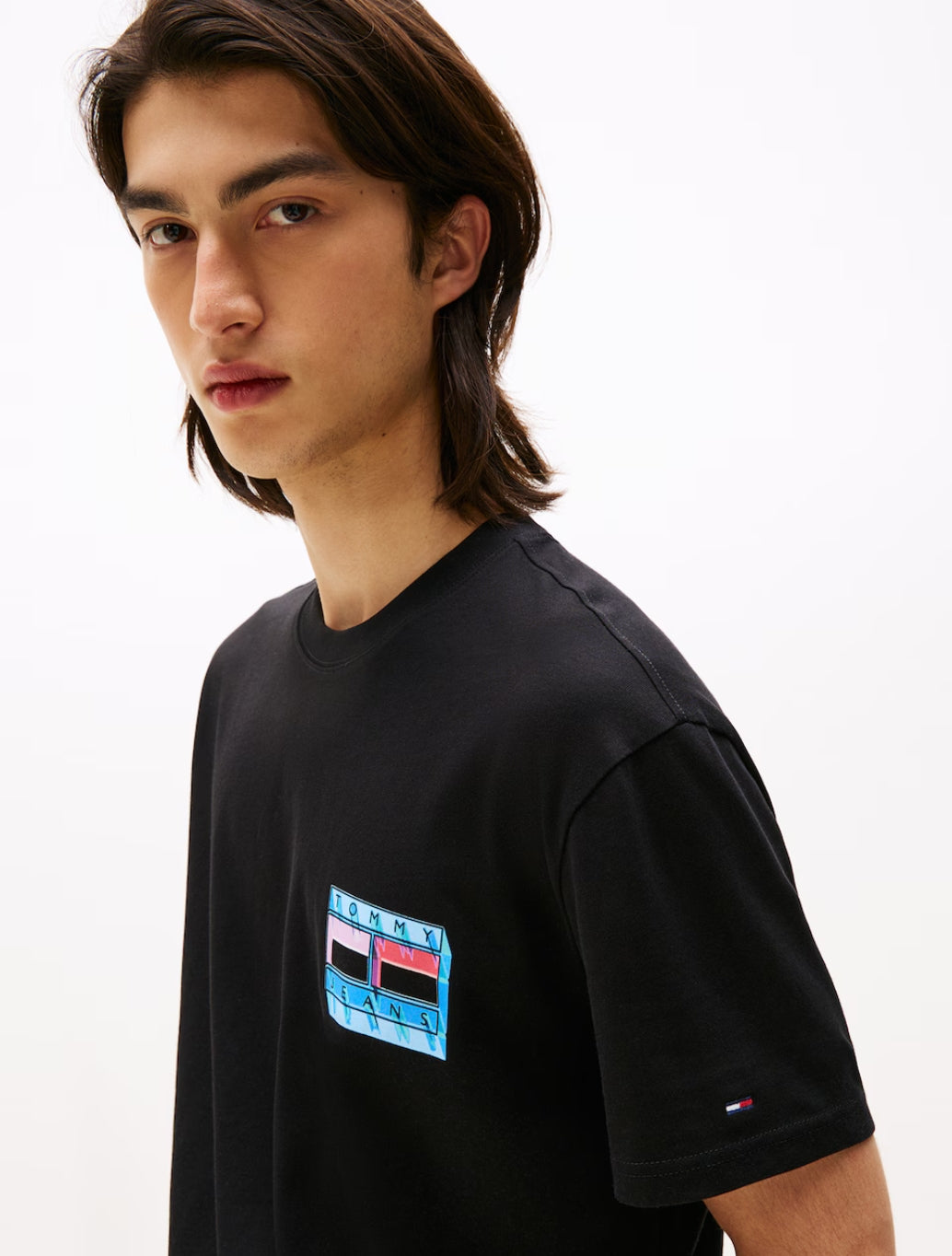 Tommy Jeans - Back Graphic Crew Neck T-Shirt - Black
