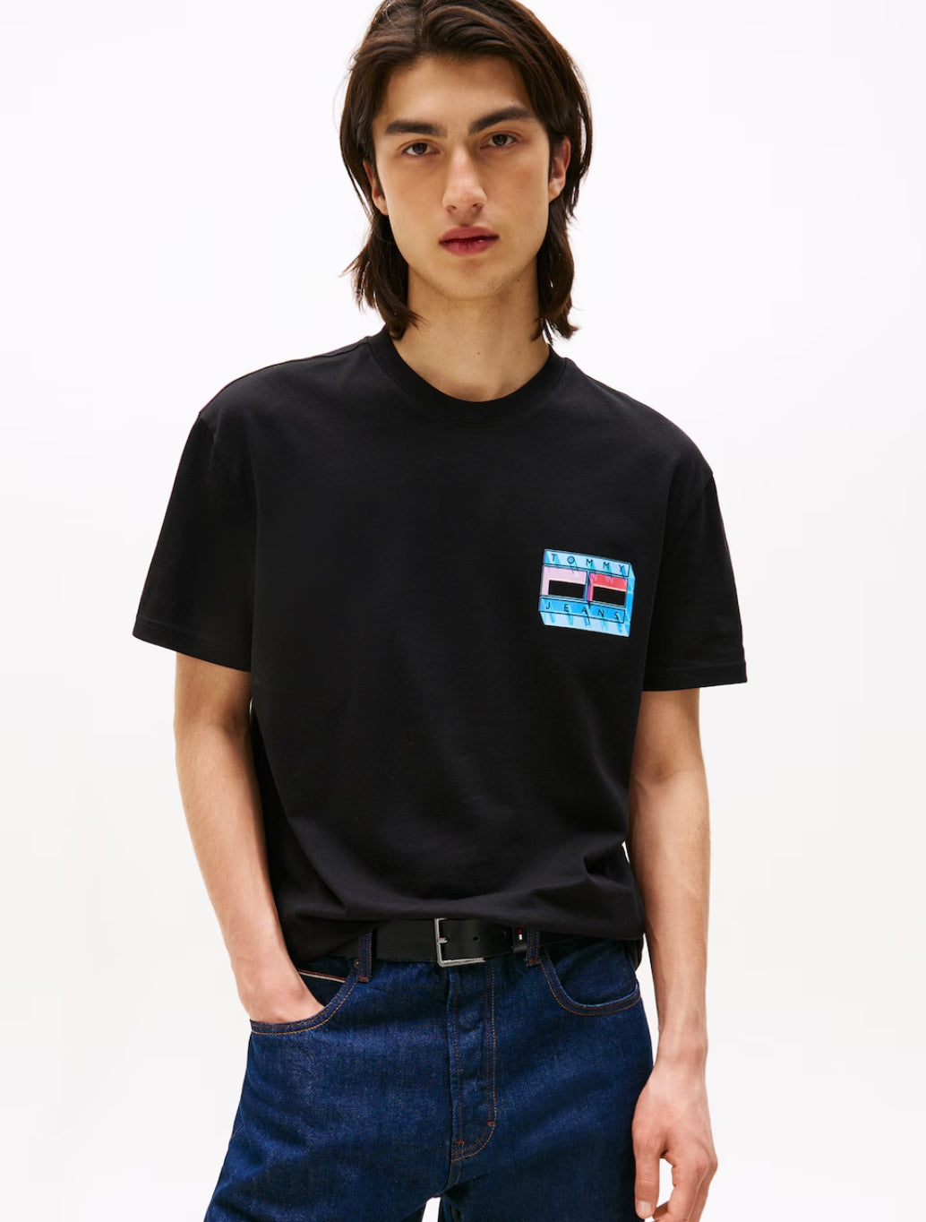 Tommy Jeans - Back Graphic Crew Neck T-Shirt - Black