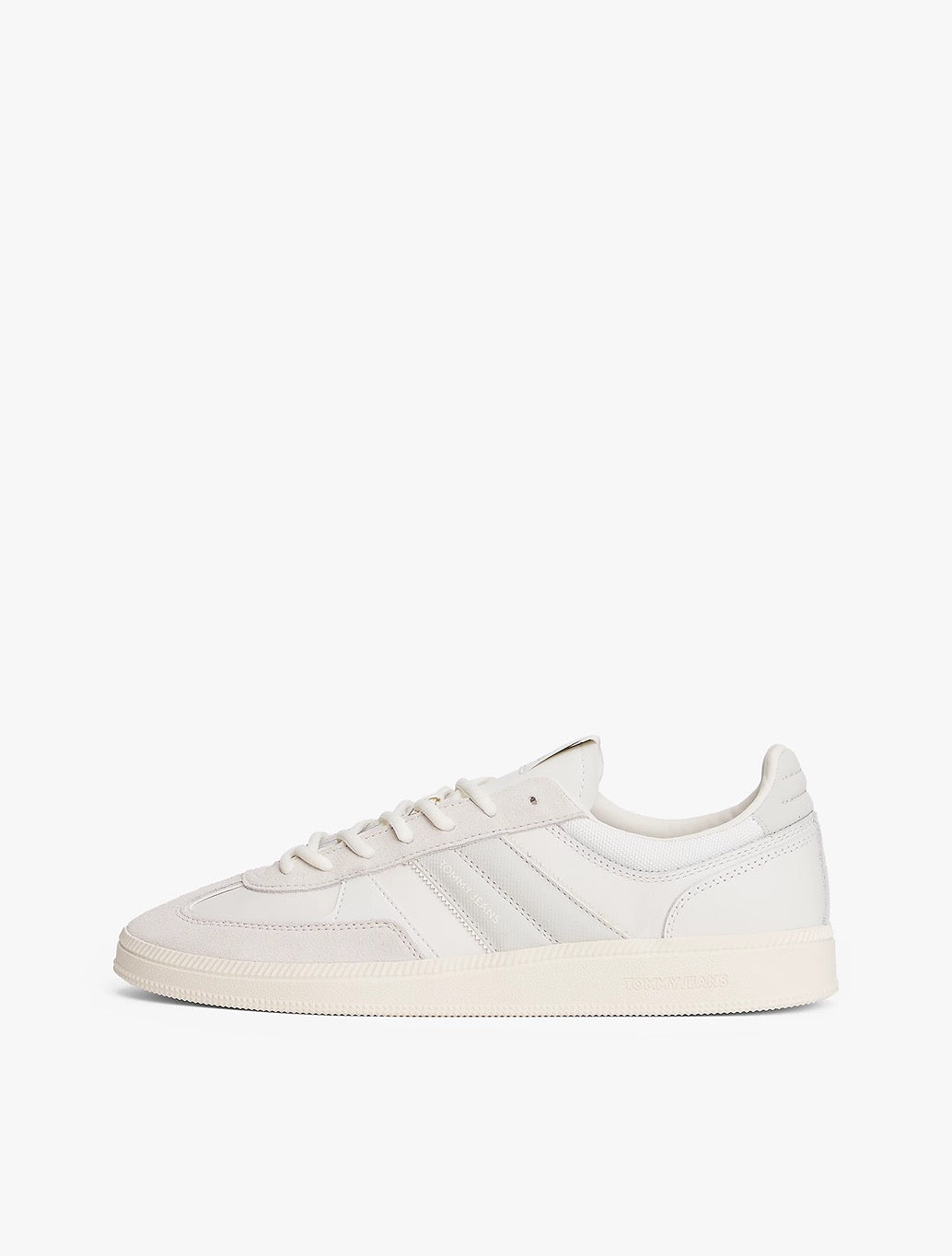 Tommy Jeans - Greenwich Tonal Logo Suede Trainers - Ecru