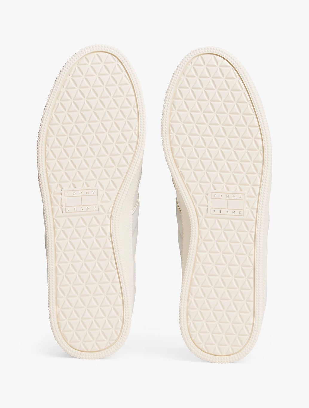 Tommy Jeans - Greenwich Tonal Logo Suede Trainers - Ecru