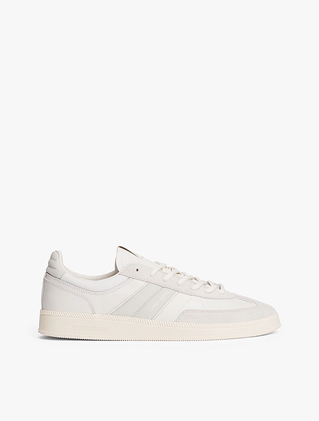 Tommy Jeans - Greenwich Tonal Logo Suede Trainers - Ecru