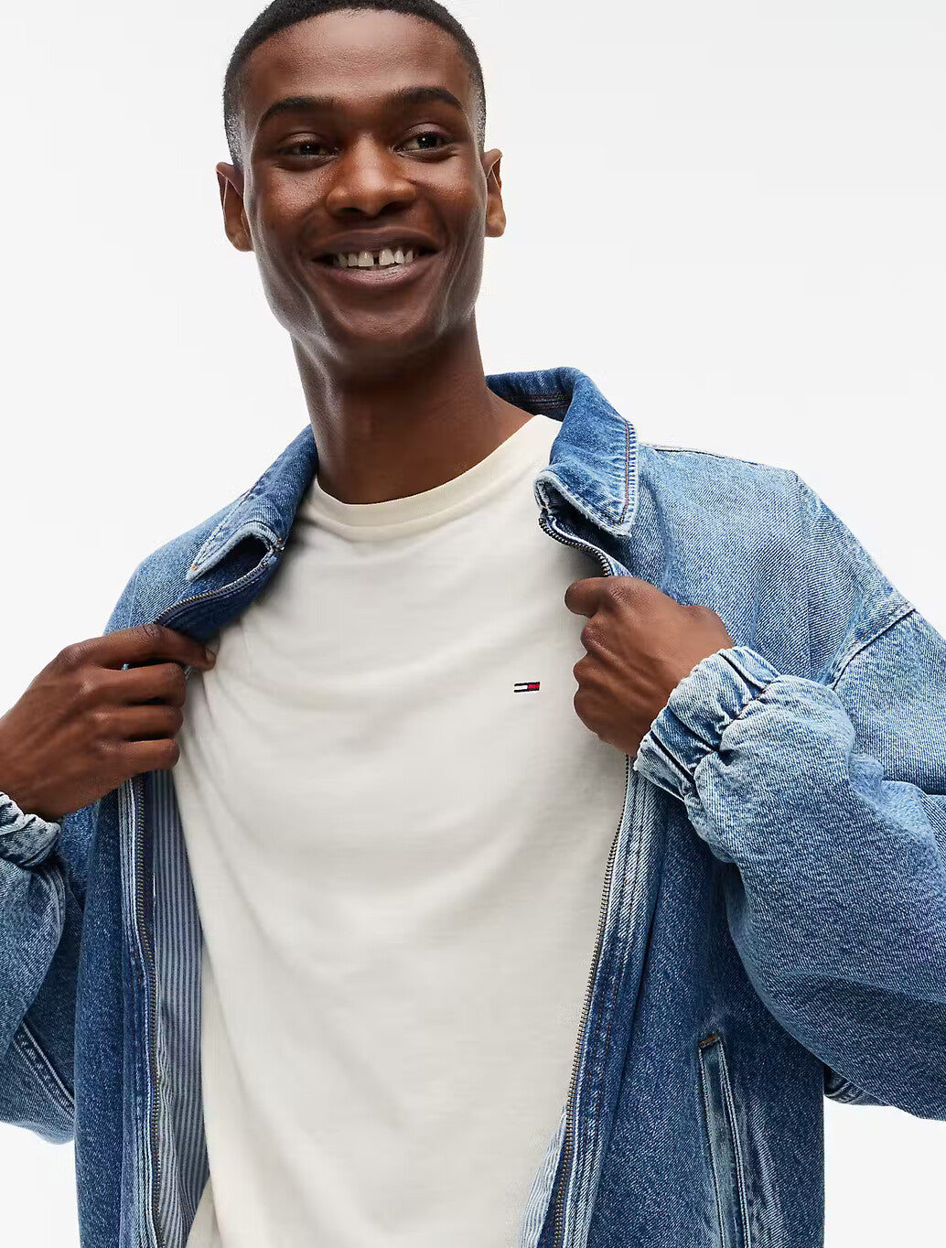 Tommy Jeans Jaspe Slim Fit T-Shirt in Cream