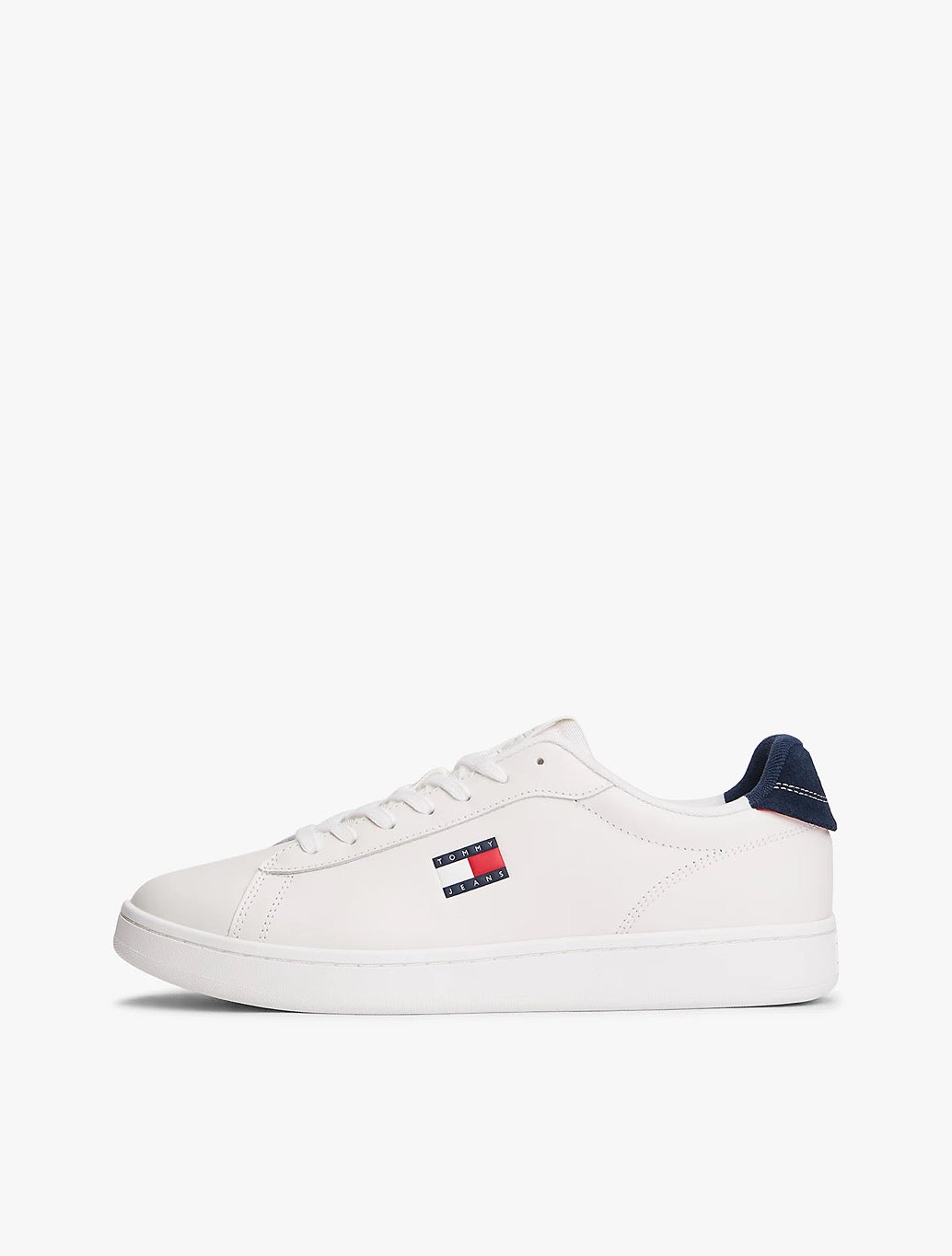 Tommy Jeans - Leather Archive Court Trainers - White