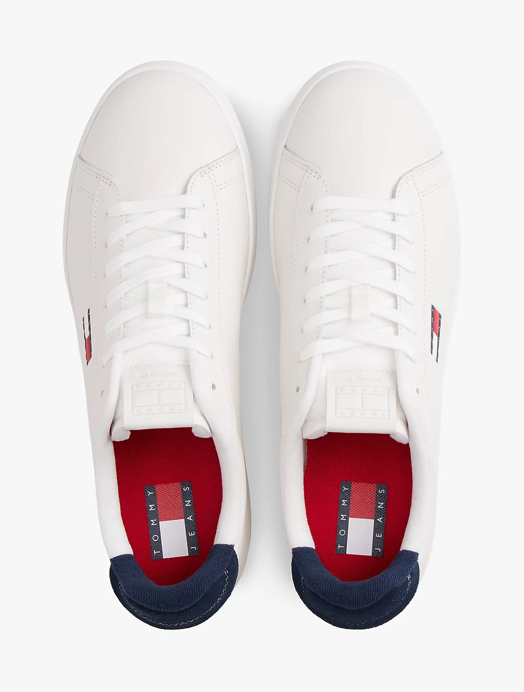 Tommy Jeans - Leather Archive Court Trainers - White