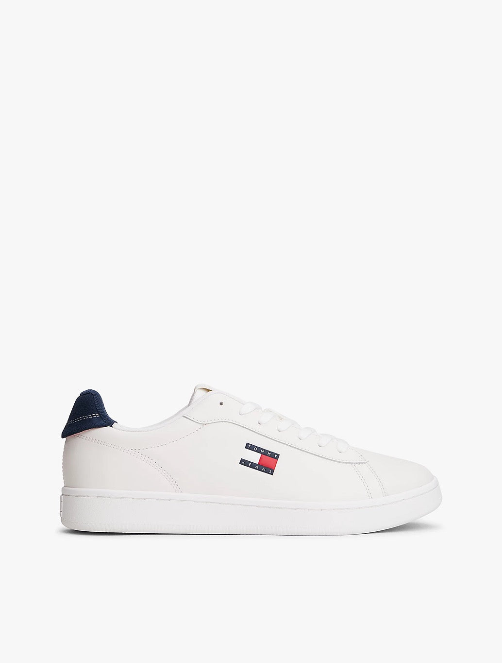 Tommy Jeans - Leather Archive Court Trainers - White