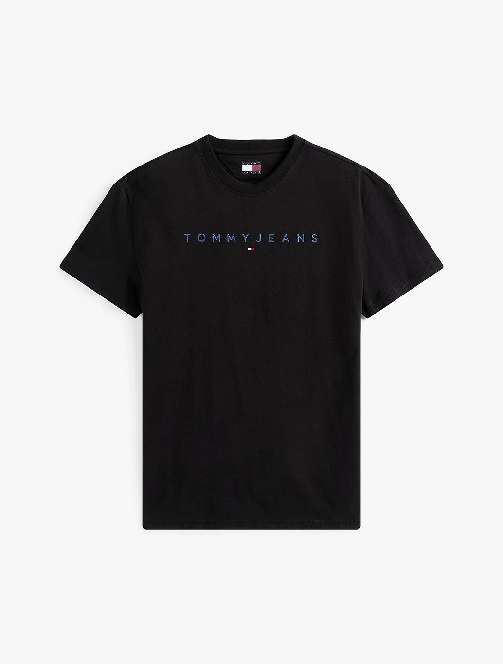 Tommy Jeans - Linear Logo Embroidery T-Shirt - Black