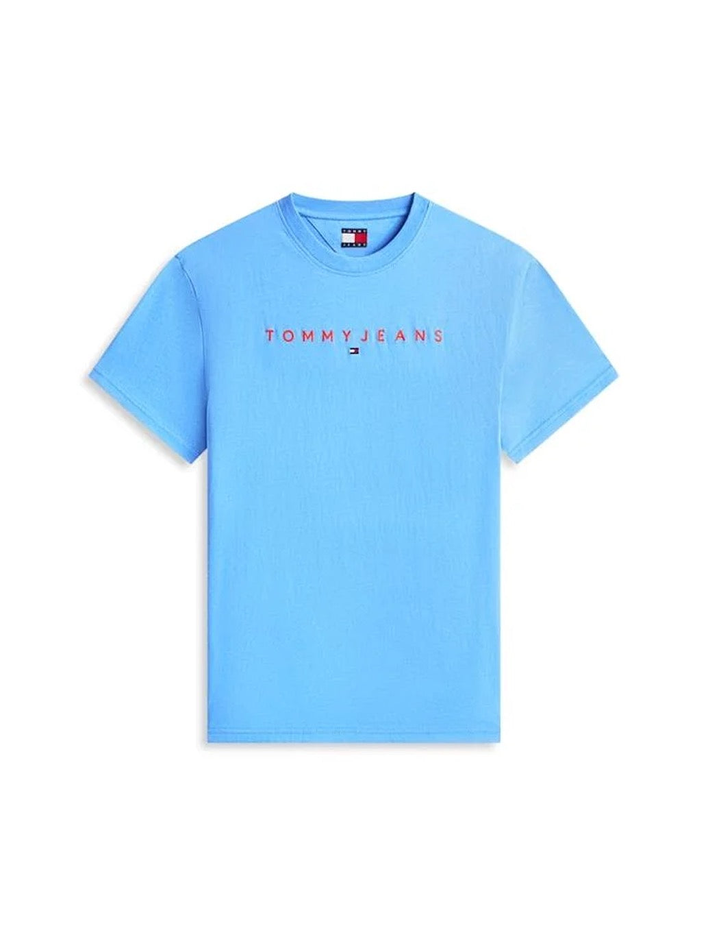 Tommy Jeans - Linear Logo Embroidery T-Shirt - Blue