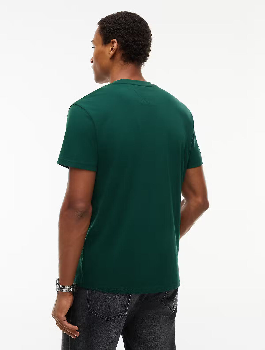 Tommy Jeans Linear Logo Jersey T-Shirt in Green