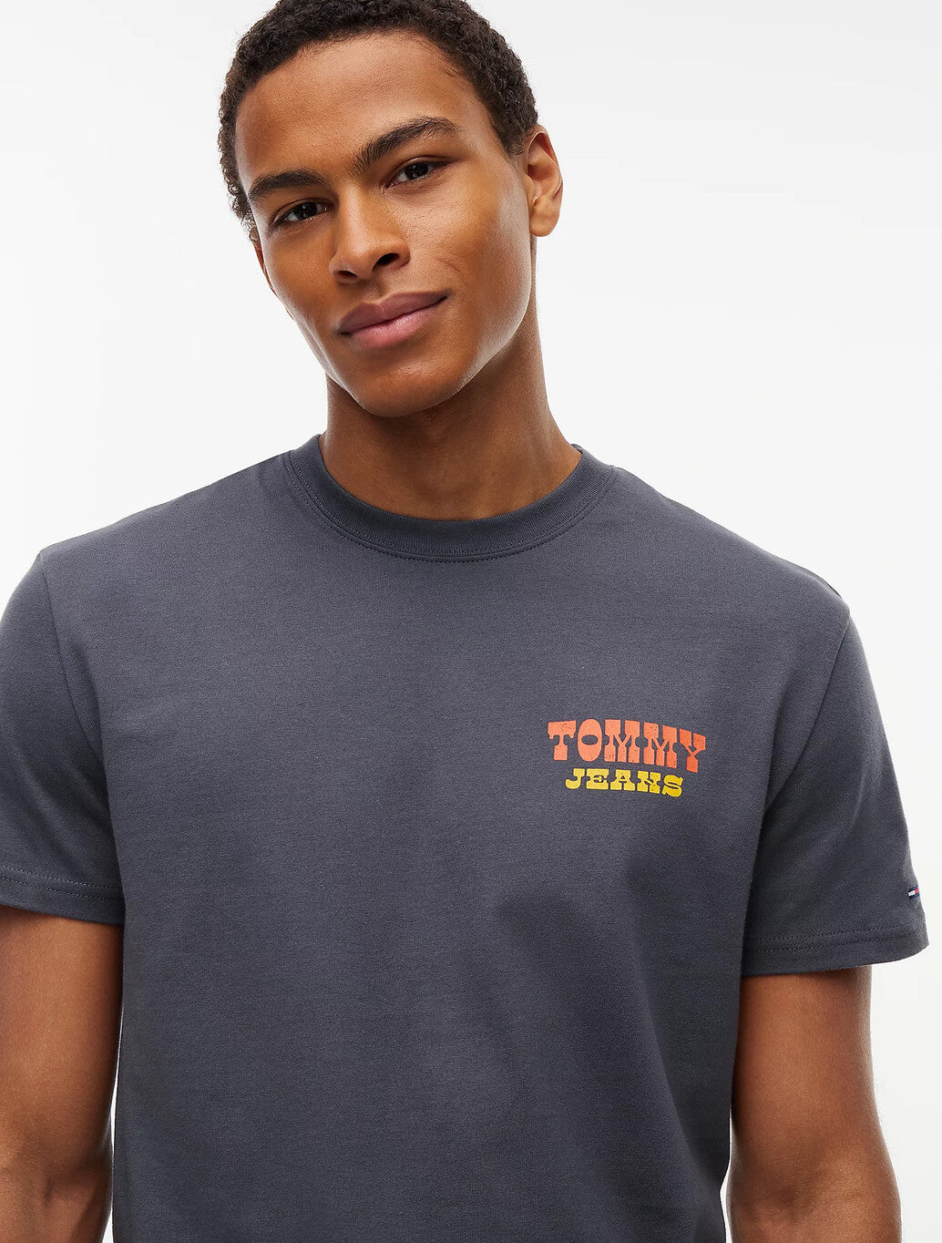 Tommy Jeans Manhattan Transit Back Print T-Shirt in Charcoal