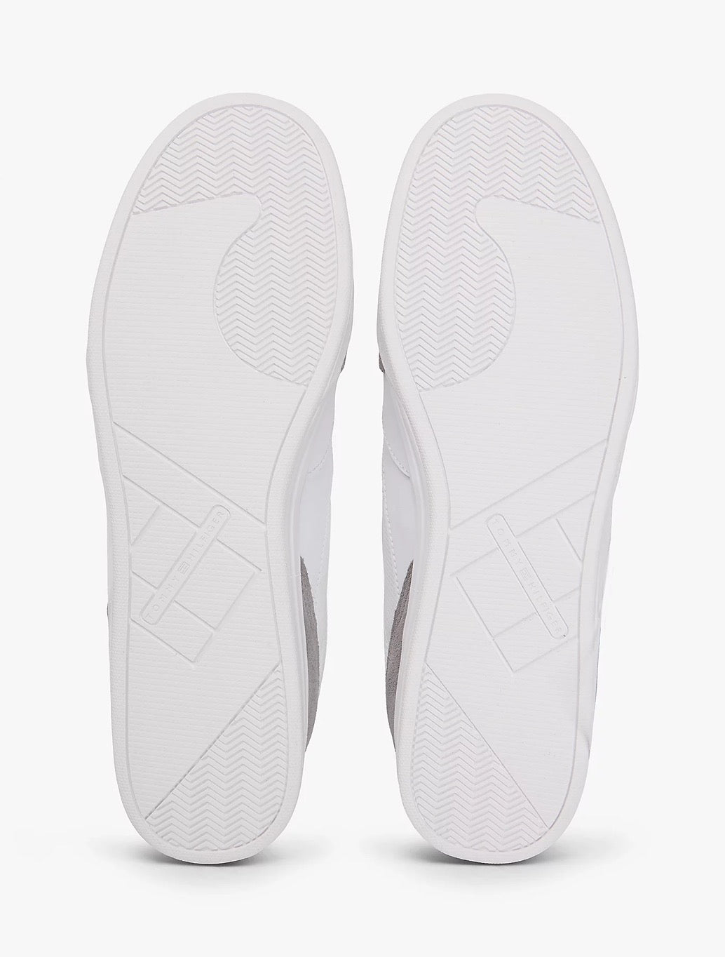 Tommy Jeans - Mixed Texture Cupsole Trainers With Leather - White
